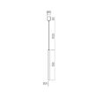 Lustră LED modernă auriu mat 6W 3000K Kanji 01-4145 Redo