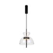 Lustra LED moderna Bangkok neagra cilindrica abajur transparent Ø25cm 12W, Maytoni