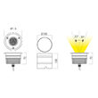 Spot LED incastrat IP67 XGROUND RGB 3x3W 12V DC RGB Ø116 mm 60° Arelux GD07RGB60