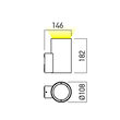 Aplica IP54 XLOBBY UP LIGHT E27/PAR20 1x15W max. 90° DG Arelux LB01 DG
