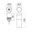Spot LED incastrat IP67 XGROUND RGB 1x3W 12V DC RGB Ø40 mm 40° Arelux GD01RGB40