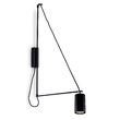 Aplica moderna neagra, stil industrial, 1xGU10/5W, Kabe 9016, Dohar