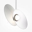 Lustra LED moderna Evolution neagra abajur alb L52cm 9W, Maytoni