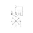 Candelabru Elisir alama, modern, decorat cu cristale, 8xE14/28W, IES C8 23 50, Incanti