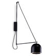 Aplica moderna neagra, stil industrial, 1xE14/60W, Kabe 9018, Dohar