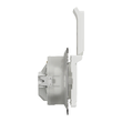 Priza simpla alba 16A, 2P+E obturatoare+capac fara surub IP44 Sedna Design, Schneider Electric SDD211024