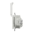 Priza simpla alba 16A, 2P+E obturatoare+capac fara surub IP44 Sedna Design, Schneider Electric SDD211024