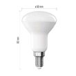 Bec LED tip reflector R50, E14, lumina calda 2700K, 4.2W, 450lm, 30000 h functionare, garantie 3 ani, Emos ZQ7E21