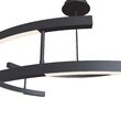 Lustra LED 4000K moderna Line neagra abajur alb Ø83cm 52W, Maytoni