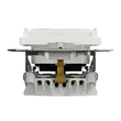 Priza simpla alba 16A 2P+E obturatoare+capac fara surub Sedna Design, Schneider Electric SDD111024