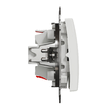 Intrerupator cruce alb 10AX Sedna Design, Schneider Electric SDD111107