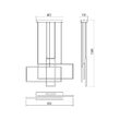 Lustra moderna LED alb mat, Plana 01-2313 Smarter