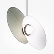 Lustra LED moderna Evolution neagra abajur gri L52cm 9W, Maytoni
