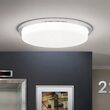 Plafoniera Lerox moderna LED 36W/2600lm/3000K, DL 7-670/40 CHROM/opal-matt Orion