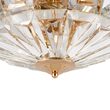 Plafoniera cristal transparent clasica Facet aurie Ø39cm, Maytoni