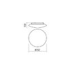 Plafoniera baie IP44 sticla opal LED 23W/2260lm/3000K, Antiba 01-2989 Redo