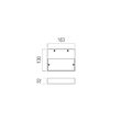 Aplica moderna Apex alba il. indirect LED 18W/1715lm/3000K, 01-3757 Redo