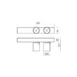 Aplica/Plafoniera (Spot) moderna negru mat LED 21W/1385/3000K, Takto 01-3664 Redo
