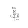 Aplica/spot moderna cafenie LED 8.5W/805lm/3000K, Kobe 01-3669 Redo