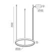 Lustra moderna LED 40W/2700K-3000K-4000K, Orion 01-3869 Redo