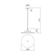 Lustra moderna Gunnar castanie 1xE27/42W, 01-3049 Redo