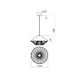 Lustra moderna Grill bej grilaj decorativ metalic 1xE27/42W, 01-3007 Redo