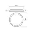 Plafoniera Iconic neagra-alb LED 40W 4984lm/5008lm 3000K/4000K, 01-3907 Redo