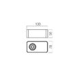 Plafoniera/Spot cafea argintie LED 6.2W/472lm/2700K unghi 36°, Yuki 01-4227 Redo