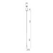 Lustra moderna nichel mat LED 6.2W/662lm/3000K, Ito 01-4117 Redo