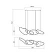 Lustra moderna Bias aurie dimm. LED 90W/11973lm 3000K/4500K/6500K, 01-3389 Redo