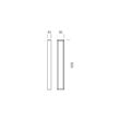 Aplica baie IP44 L=60 cm crom LED 24W/3000lm/3000K-4000K, Horizon  01-3787 Redo
