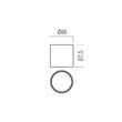 Plafonieră LED modernă alba 14.5W/3000K Hera 01-3677 Redo