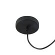 Lustra moderna Broni neagra abajur gri Ø20cm, Maytoni