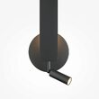 Aplica LED moderna Combo neagra abajur alb L15cm 11W, Maytoni