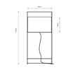 Lampadar modern negru-cupru, stil industrial, 1xE27/60W, H150, Paa 9525, Dohar
