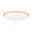 Plafoniera Lerox moderna LED 36W/2600lm/3000K, DL 7-670/40 GOLD/opal-matt Orion