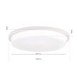 Plafoniera Lerox moderna LED 36W/2600lm/3000K, DL 7-670/40 WEISS/opal-matt Orion
