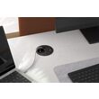 Multipriza neagra, 22W, 1xCEE7/3,1xUSB, loc pentru cabluri, Loop in Charger 938.201, Bachmann
