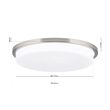 Plafoniera Lerox moderna LED 36W/2600lm/3000K, DL 7-670/40 SATIN/opal-matt Orion