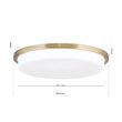 Plafoniera Lerox moderna LED 36W/2600lm/3000K, DL 7-670/40 PATINA/opal-matt Orion