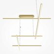 Lustra LED moderna Radiance aurie abajur alb L73cm 80W, Maytoni