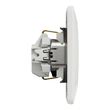 Priza simpla alba 16A 2P+E obturatoare+rama decorativa Sedna Design, Schneider Electric SDD311021