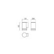 Aplica exterior IP54 gri inchis il. direct GU10/28W, Cargo 90517 Smarter