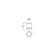 Plafoniera exterior IP54 gri inchis il. direct GU10/28W, Cargo 90519 Smarter