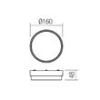 Aplica/Plafoniera exterior LED IP65 gri inchis 10W/860lm/3000K, Urania 90516 Smarter