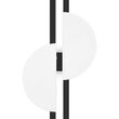 Aplica LED moderna Skyline neagra cu disc excentric abajur alb L19cm 23W, Maytoni