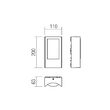 Aplica exterior LED IP44 alb mat 8W/490lm/3000K, Warp 90482 Smarter