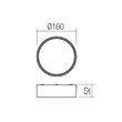 Aplica/Plafoniera exterior LED IP65 maro 10W/766lm/3000K, Urania 90496 Smarter