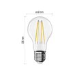 Bec LED filament Clasic A60, E27, lumina calda 2700K, 7.8W, 1060lm, 25000 h functionare, garantie 3 ani, Emos ZF5D52