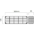 Grila metalica de protectie pentru AW10 Arelux AW10PG
